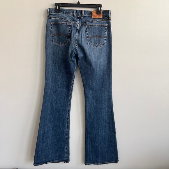 Lucky Brand Dungarees Denim Bootcut Jeans Size 10 81LS072 - Picture 8 of 10